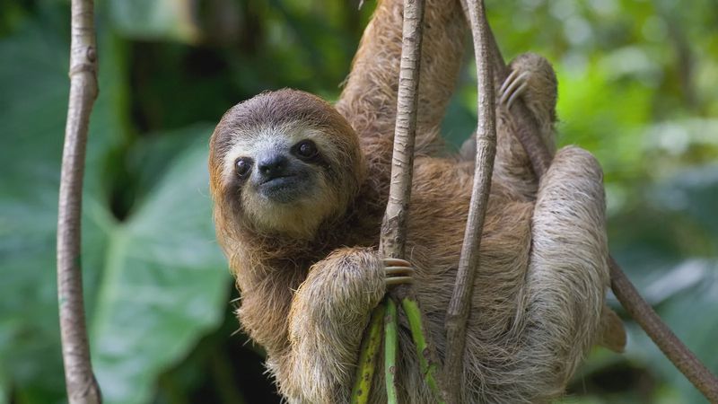 Bradypus variegatus, a three-toed sloth
